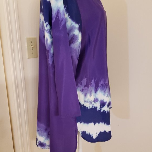 Chico's V-Neck Silky Tunic top size 3 - Picture 5 of 9